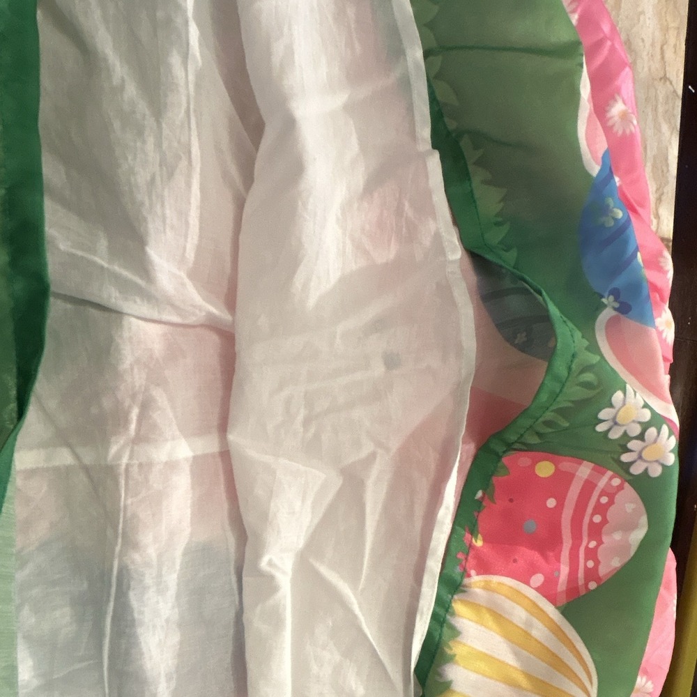 Sunny Fashion Girls Easter Dress M Pink Daisy Bunny Egg Hunt No Belt Worn Once - Picture 8 of 8